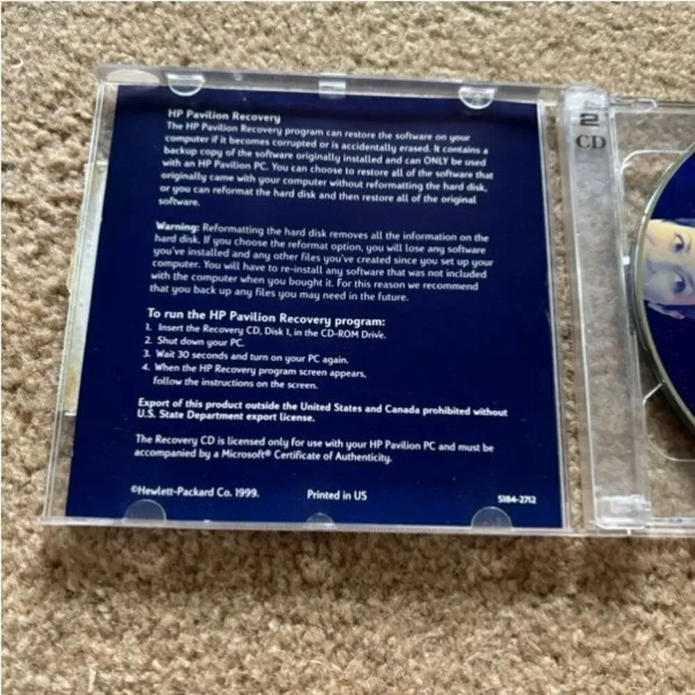 HP user’s discs