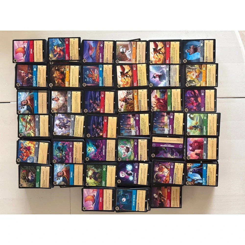 Disney Lorcana TCG Bulk Card Collection Lot 3800+ Cards Mickey Mouse Robin Hood