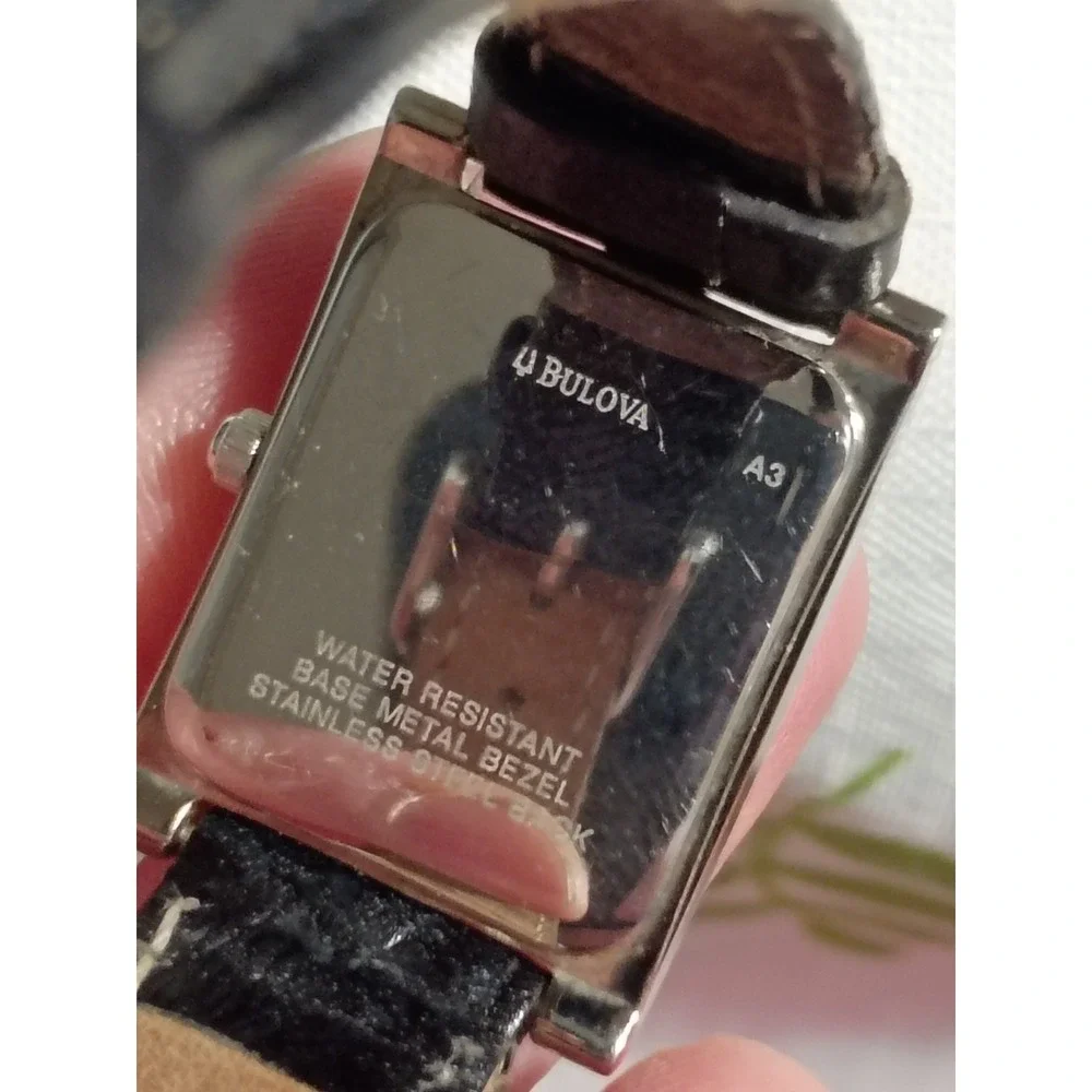 Bulova hour leather