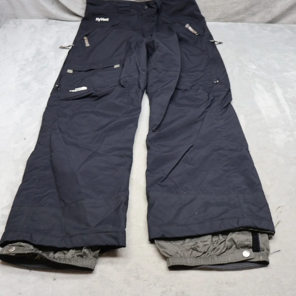 North Face Snow Pants Mens Large Black Waterproof Cargo Insulated Winter 33x32