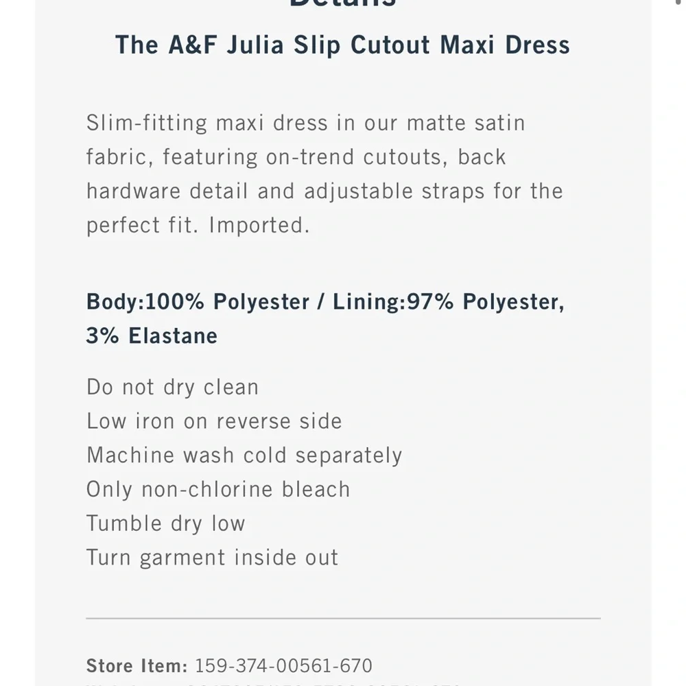 Abercrombie & Fitch elegant two