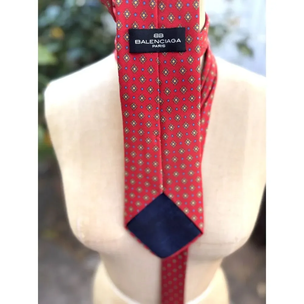 Balenciaga red geometric