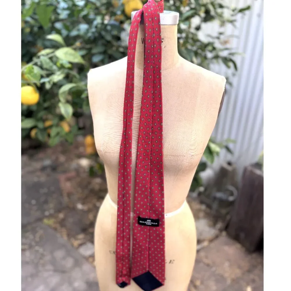 Balenciaga red geometric