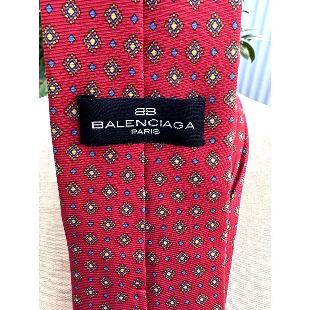 Balenciaga red geometric