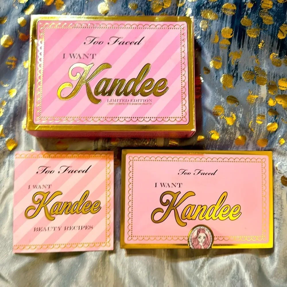 Too faced I want kandee eyeshadow palette limited edition make up
