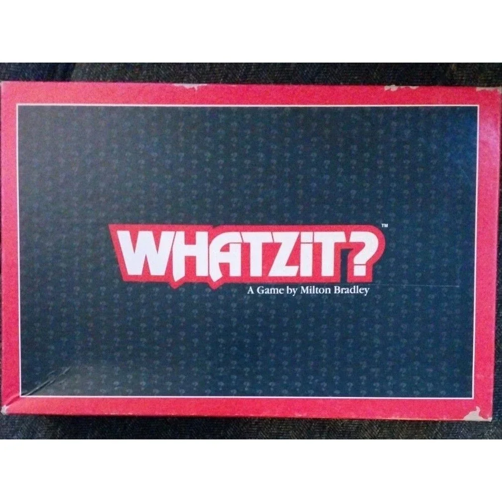 Vintage 1987 Whatzit Board Game Milton Bradley Fractured Phrases Complete Retro