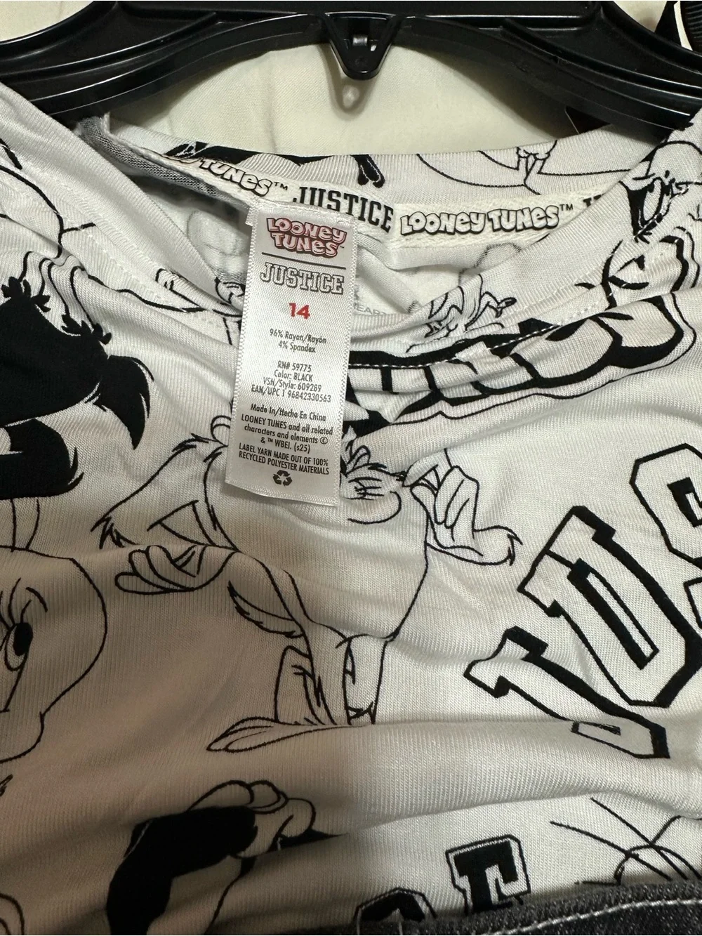 Warner Bros. black denim