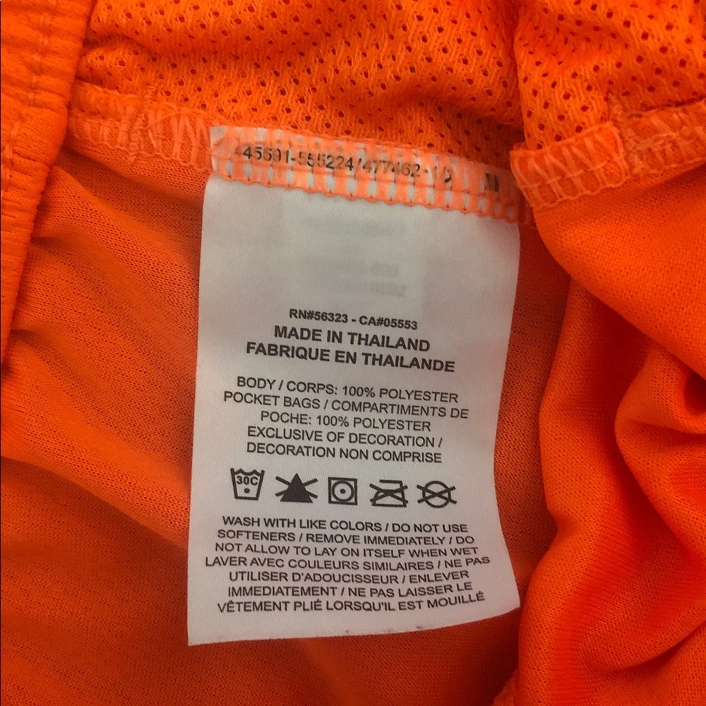 Nike orange l+
