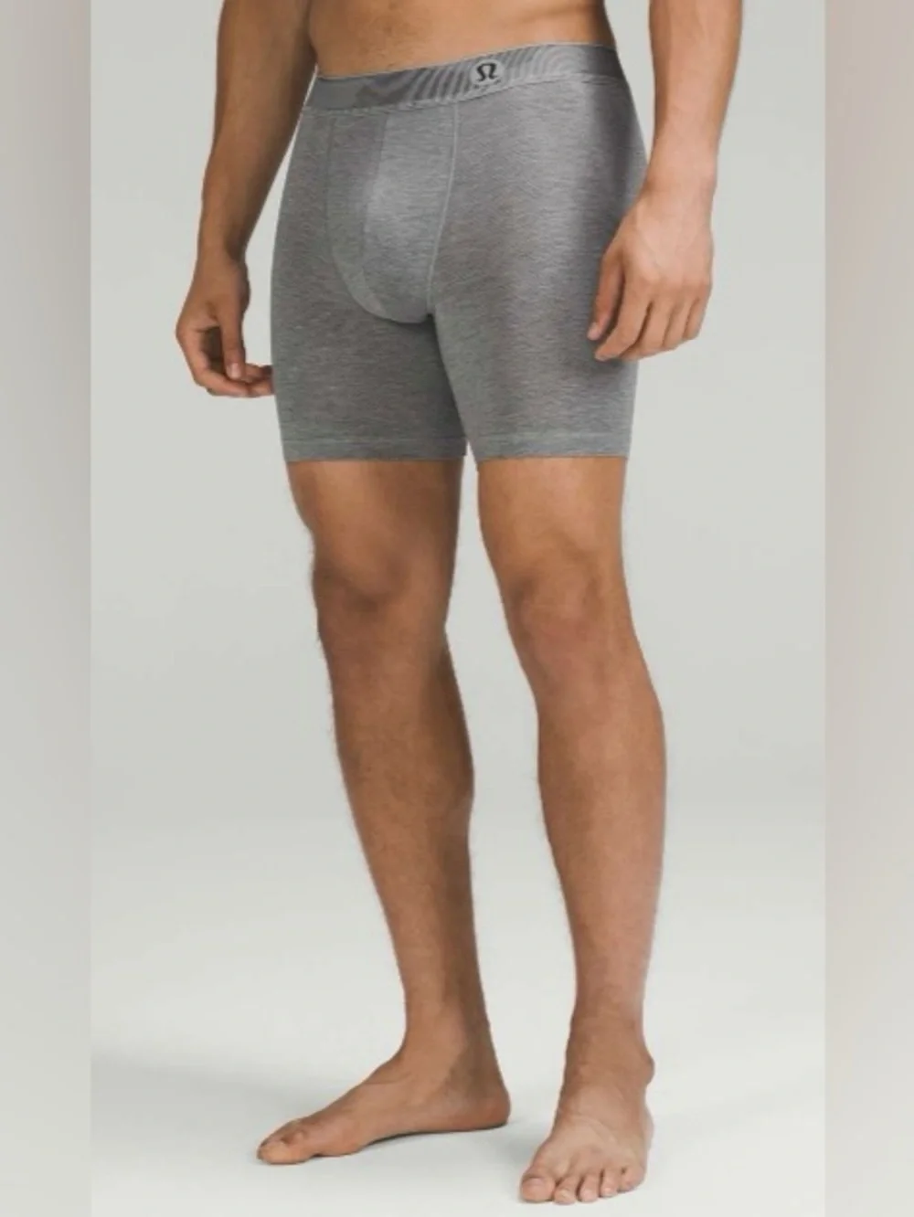 Lululemon Men’s Sz XL Gray‎ Always In Motion (AIM) Long Mesh Boxer 7” Briefs