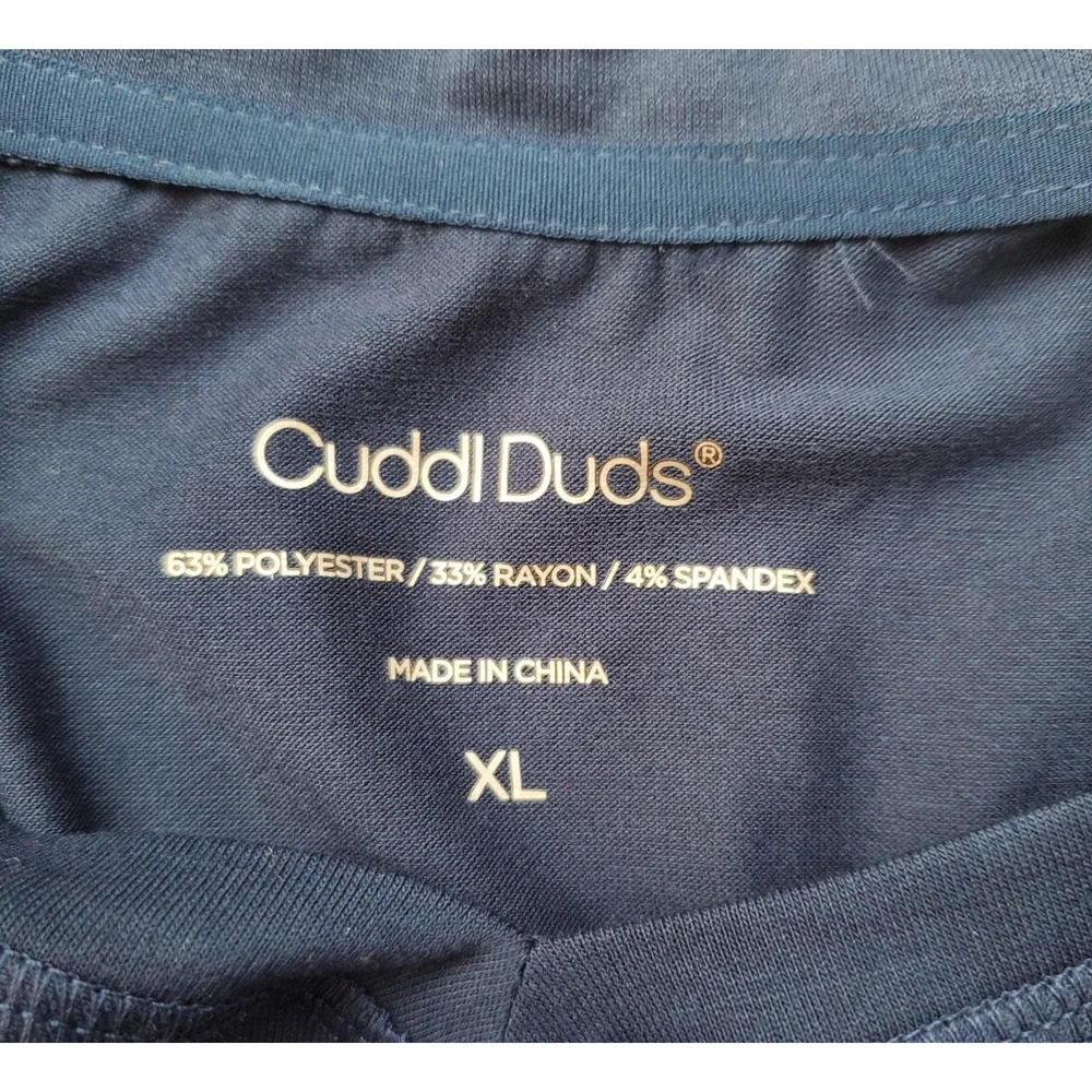Cuddl Duds doubled navy