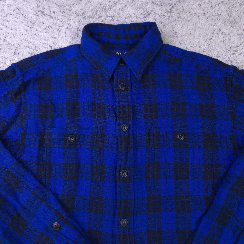 Polo Ralph Lauren flannel shirt stains