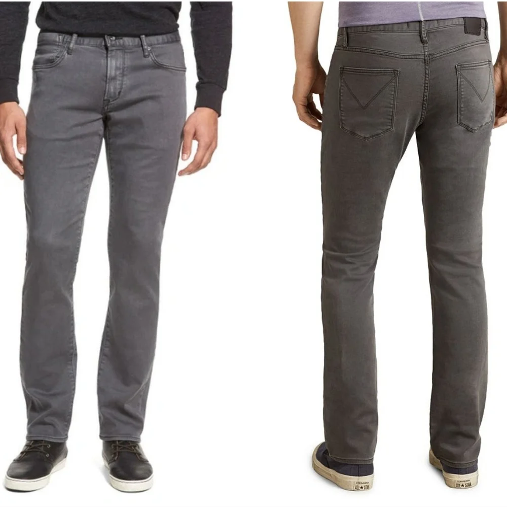 John Varvatos Bowery Straight Fit Jeans in Shark Size 30