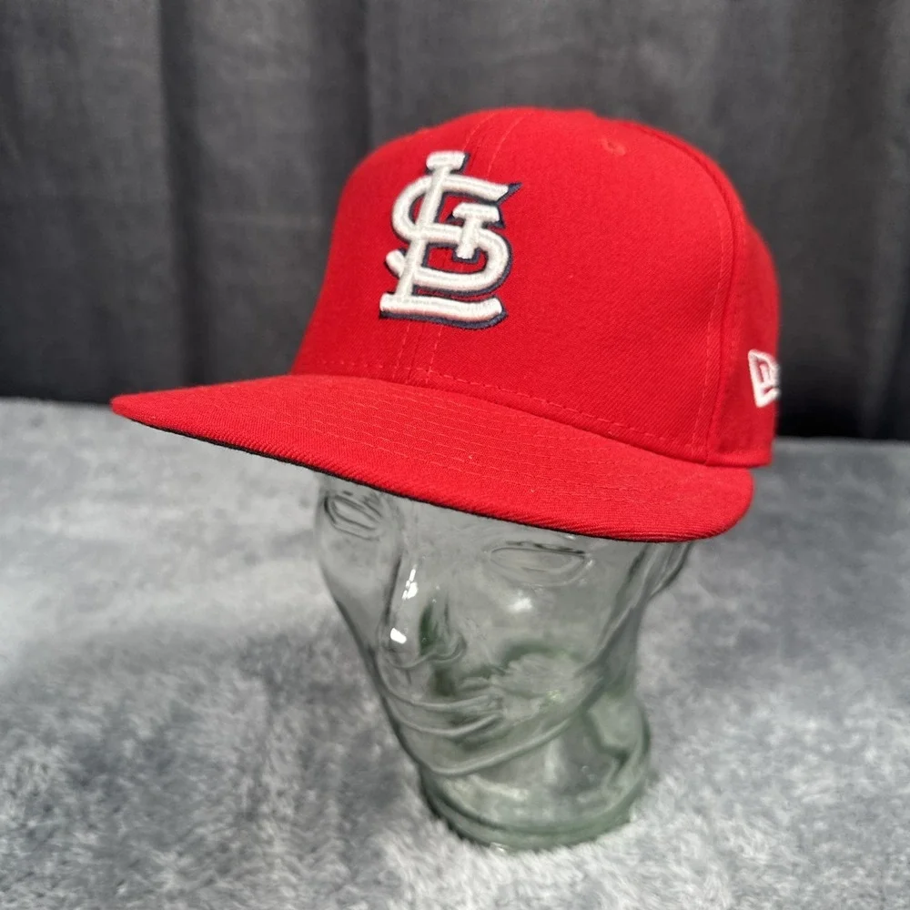 New Era 59FIFTY St. Louis Cardinals Red Fitted Cap Size 7 1/4 Red STL Baseball