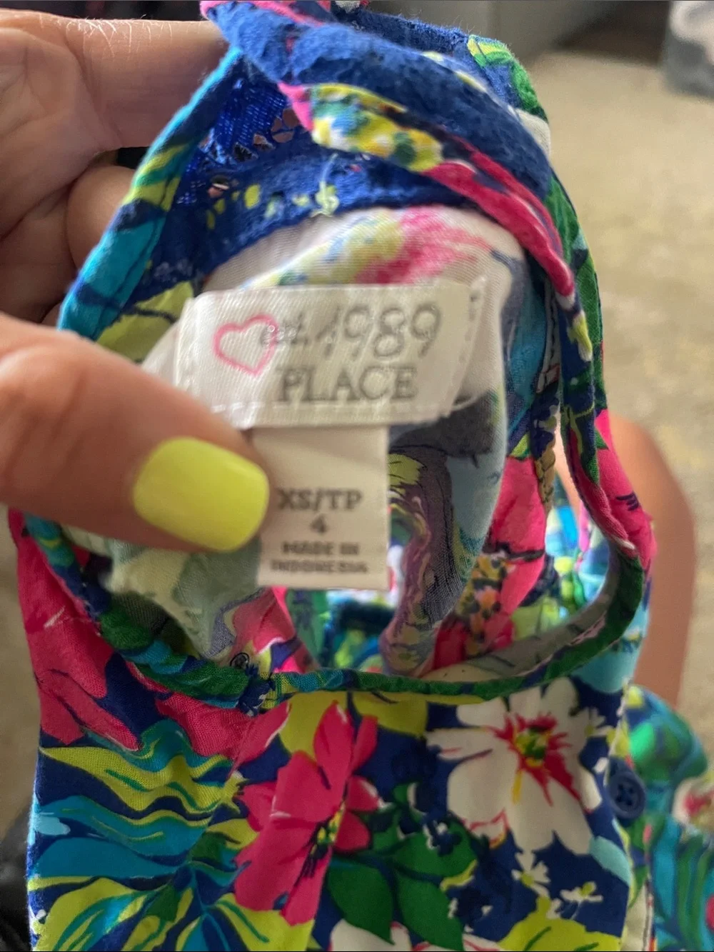 The Childrens Place floral romper
