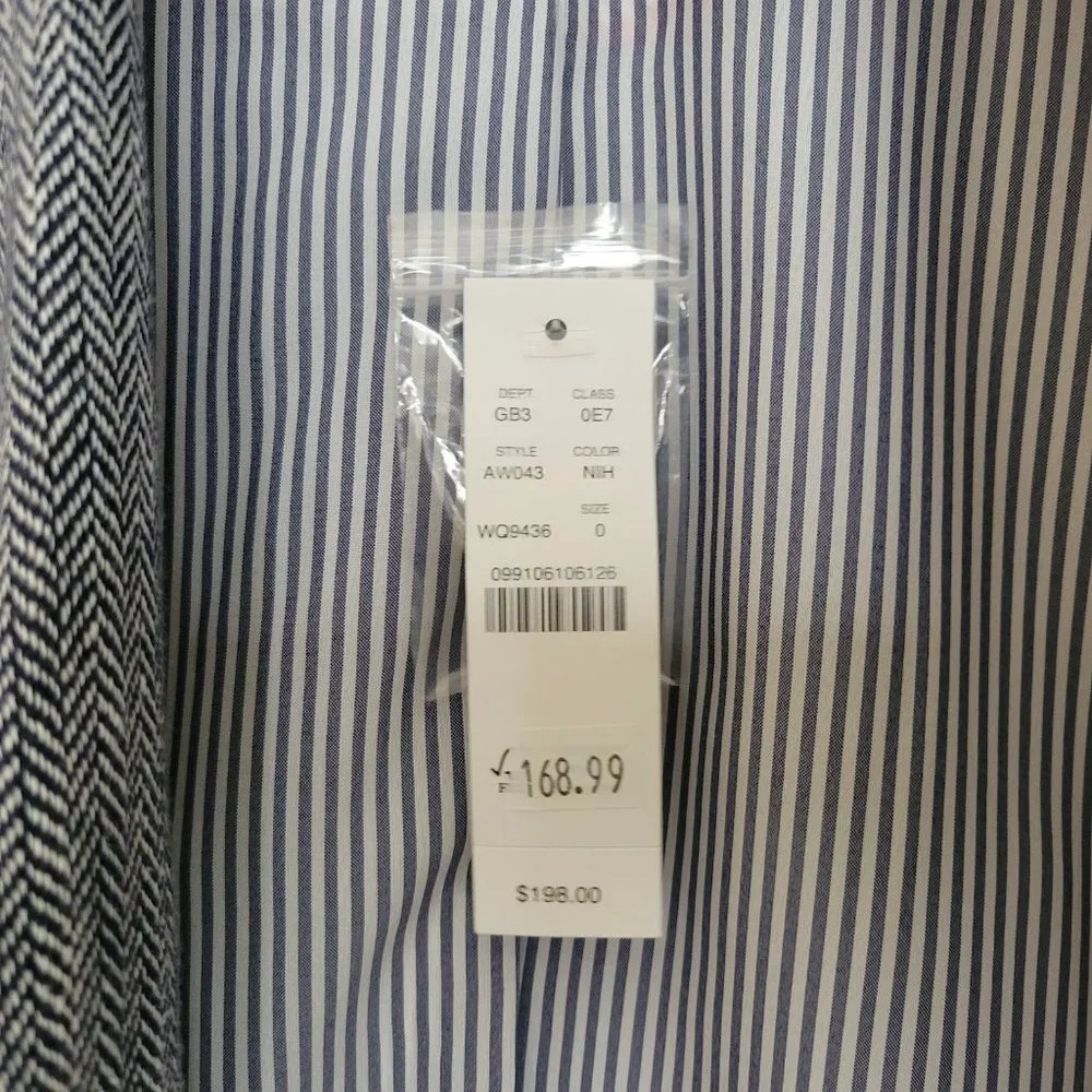 J. Crew ivory attached herringbone