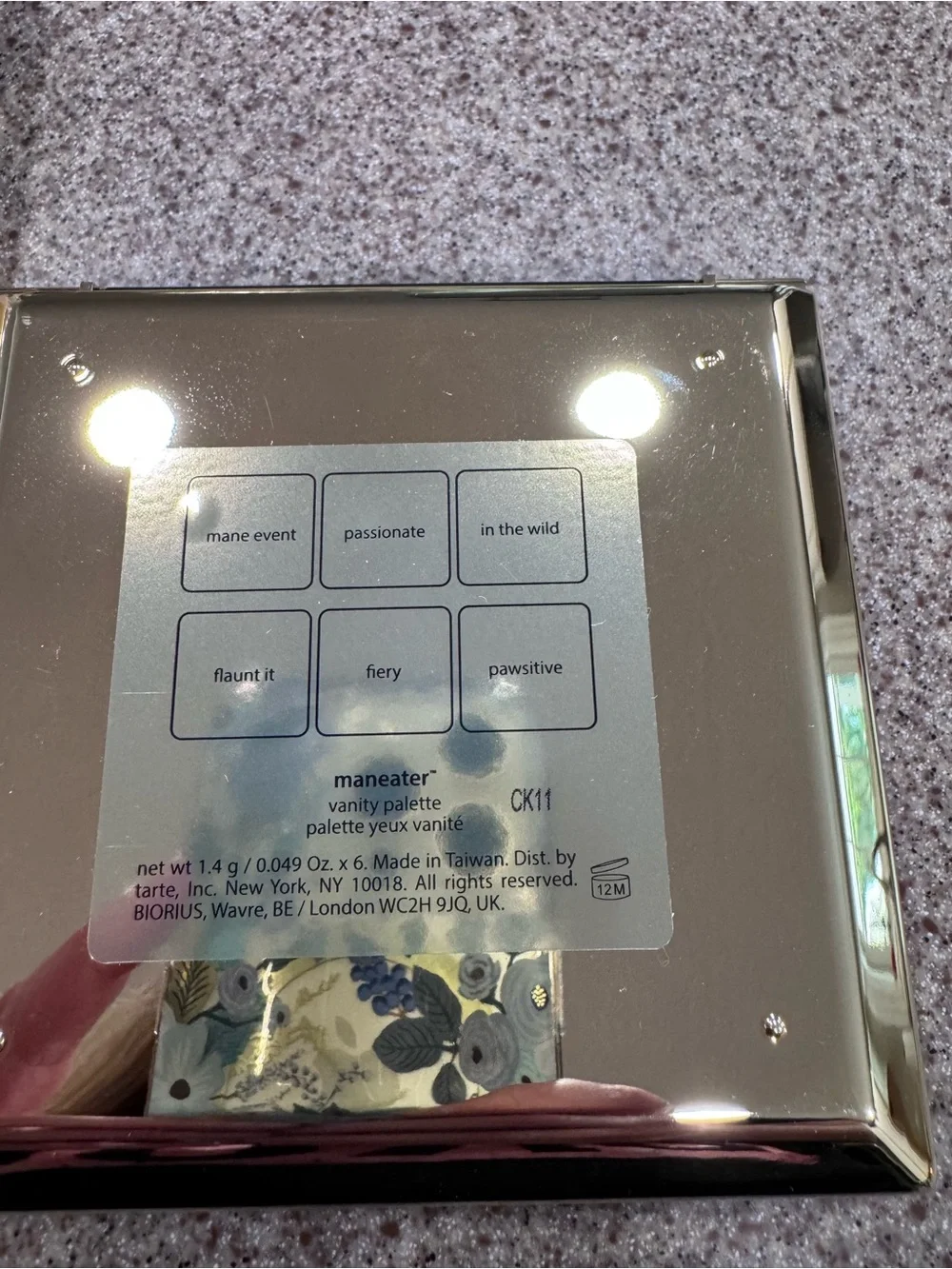 tarte palette six