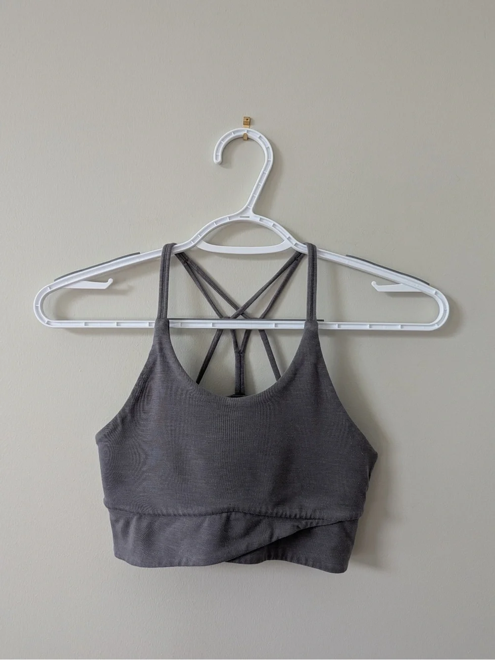 Nike Charcoal Gray Strappy Sports Bralette