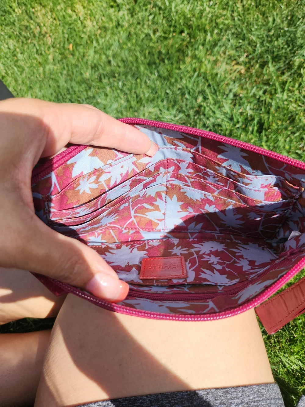 HOBO leather clutch