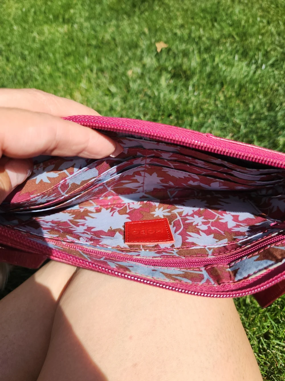 HOBO leather clutch