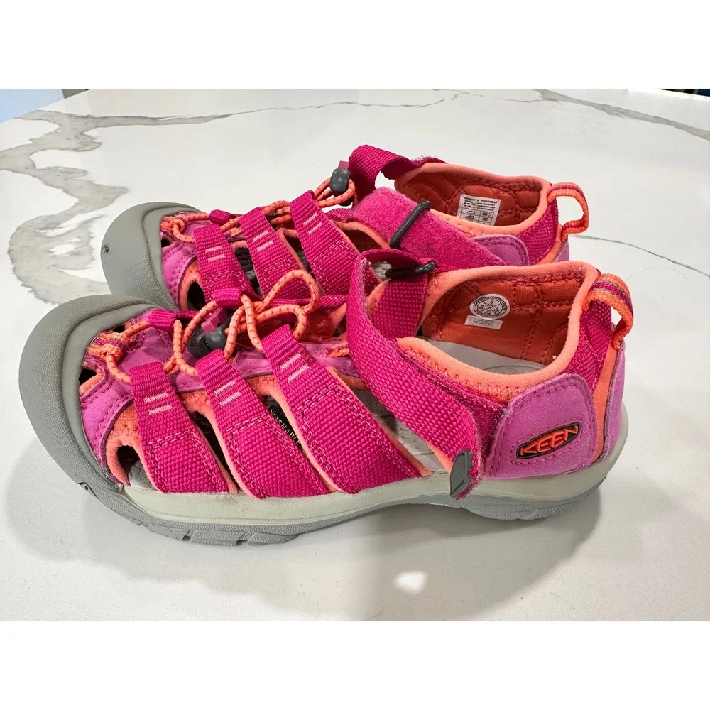 Keen Newport H2 Kids Pink Orange Water Sandals Hiking Shoes Size 3 US