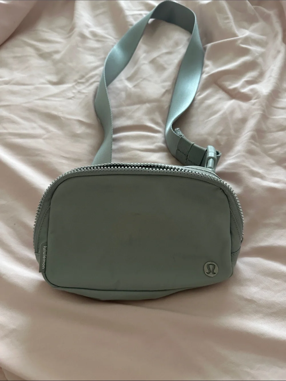 Lululemon Light Gray Crossbody Belt Bag