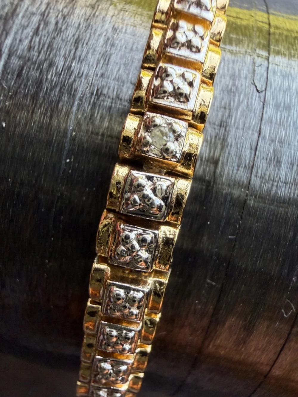 925 Simon ross Gold and Silver Two-Tone Link Bracelet - Women Jewelry Bracelets
