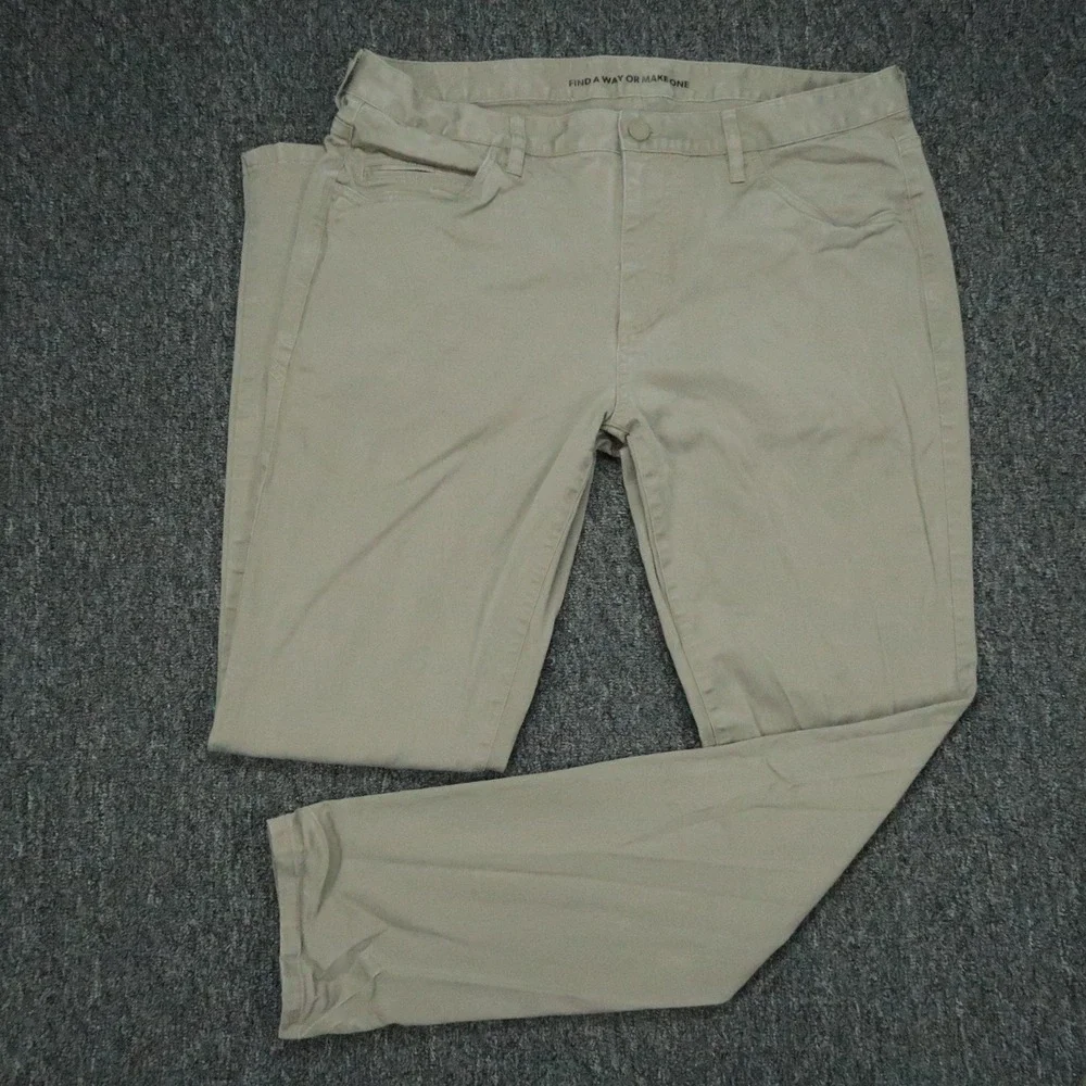 Rhone Pants Mens 36x32 Green Gray Everyday Twill 5 Pocket Straight Zip