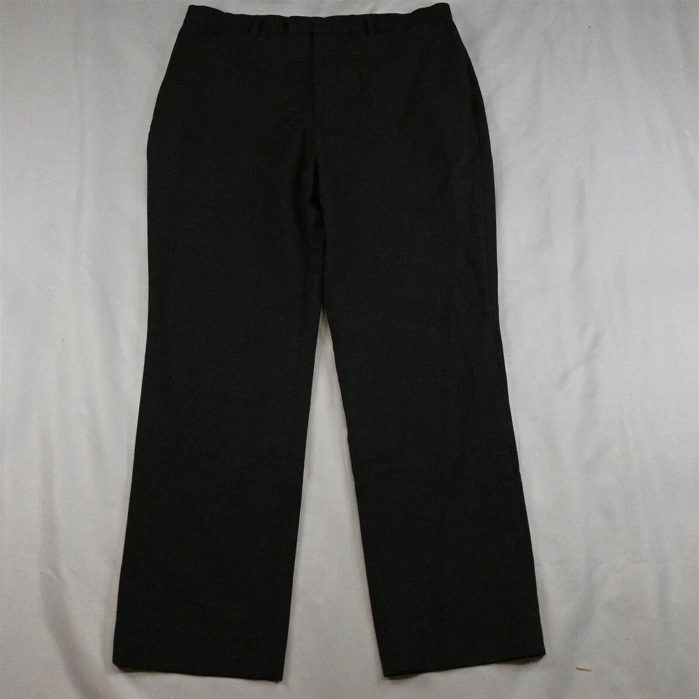 Banana Republic 32 x 30 Charcoal Gray Plaid Standard Fit Dress‎ Pants