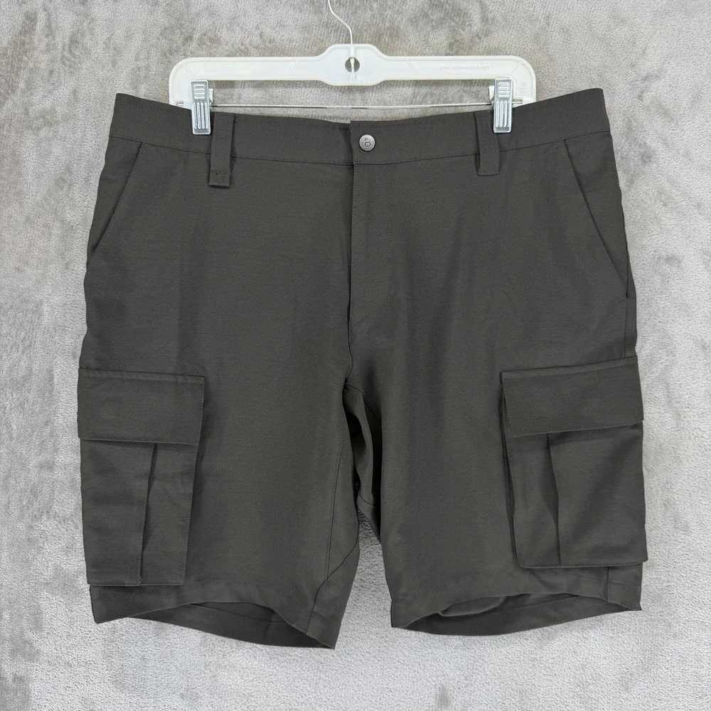 BYLT Premium Basics Kinetic Cargo Shorts‎ Mens 36 Black Stretch KN_CRGO_SHO_BLK