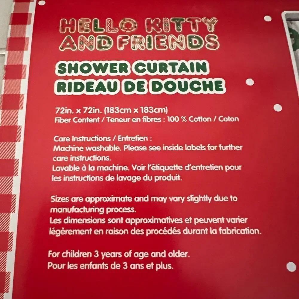 Hello Kitty curtain christmas