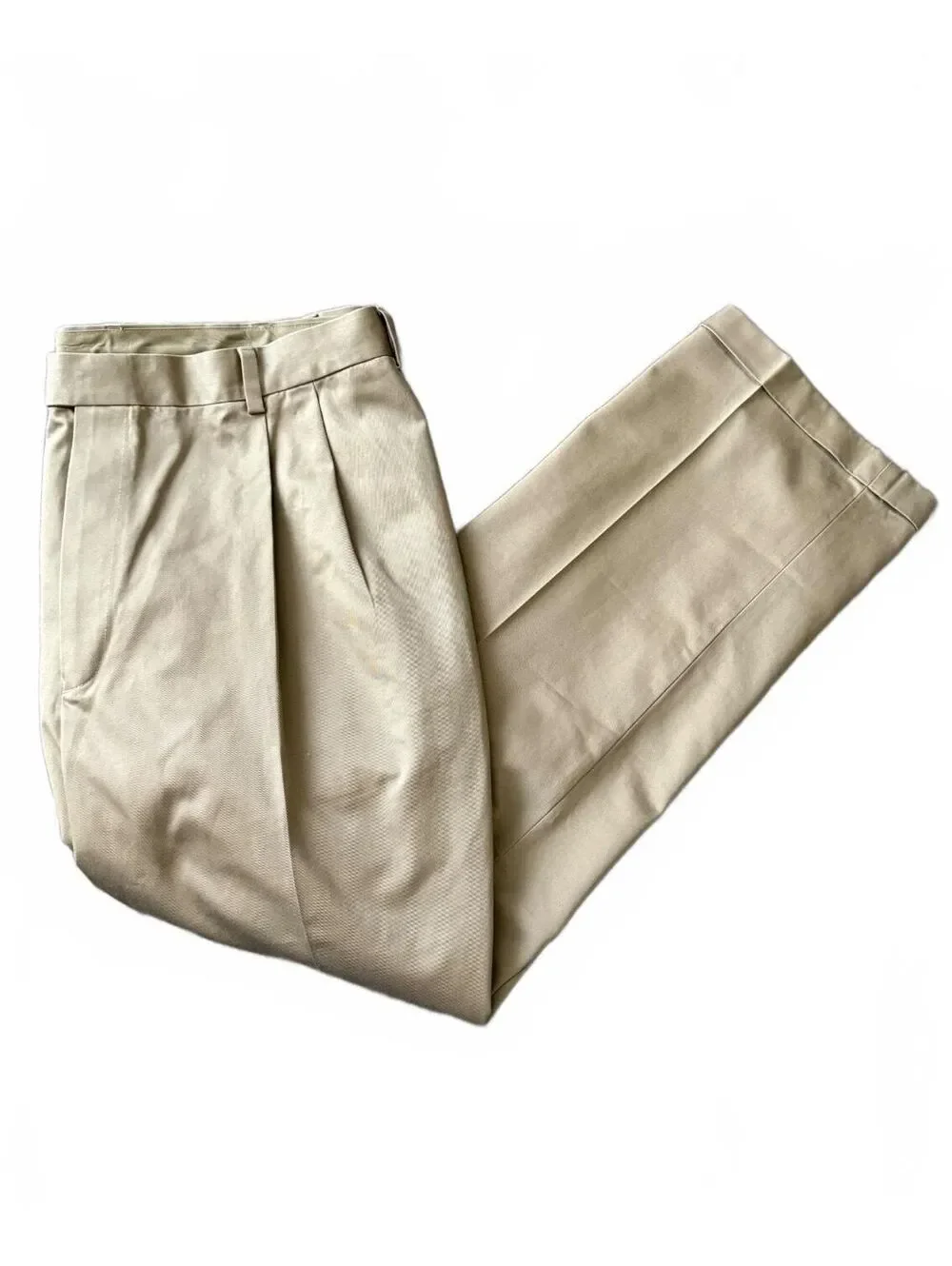 Jos. A. Bank NEW Travelers Collection Men's Pants Size 44x30 Khaki Cotton Twill