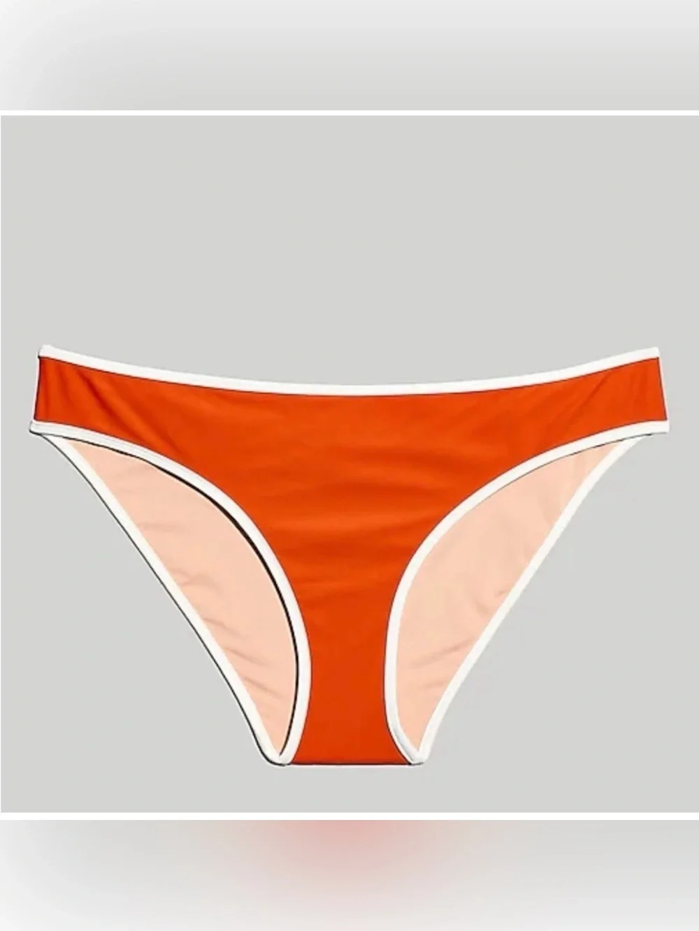 Madewell Classic Contrast Bikini Bottom size L NWT