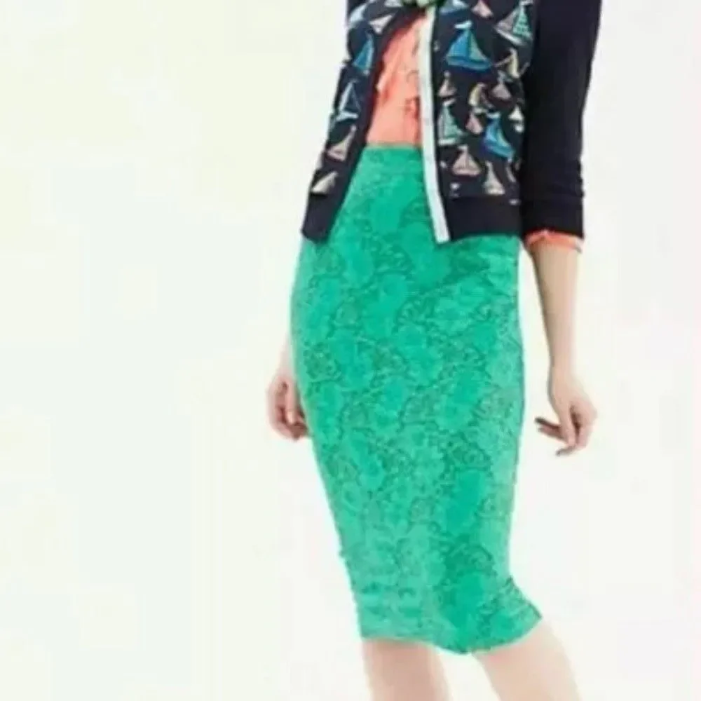 Anthropologie Maeve Alva Lace Pencil Skirt S Whimsigoth Prof Chic Quirky Retro