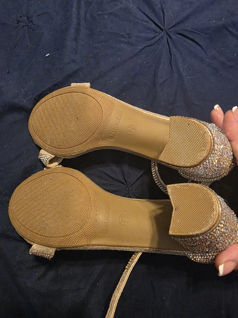 Delicacy gold ankle
