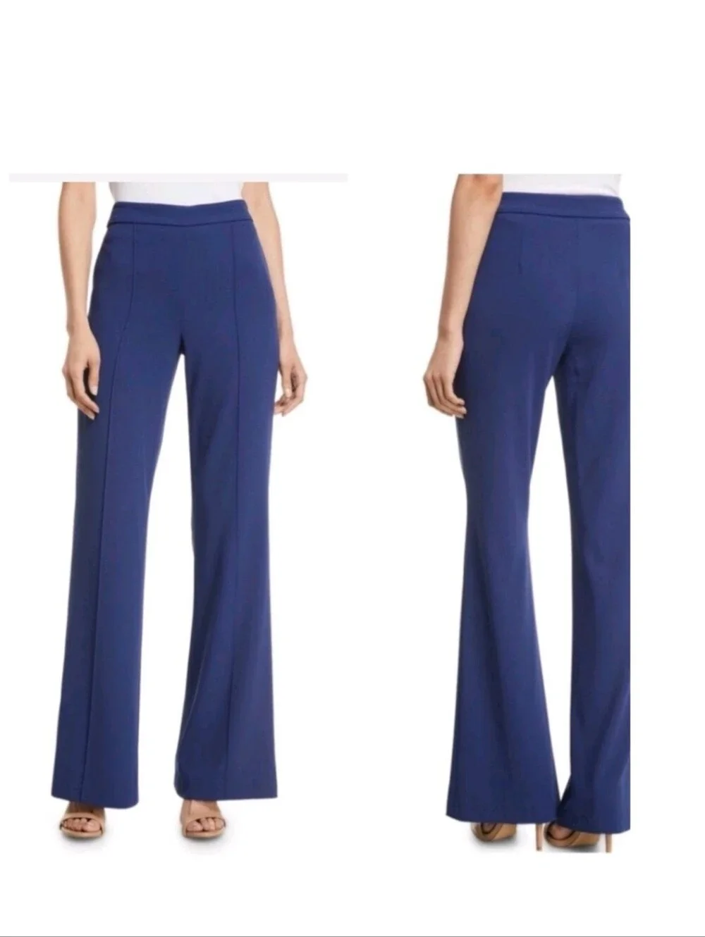 Alice + Olivia Jalissa Wide-Leg Ponte Pants in Royal Blue