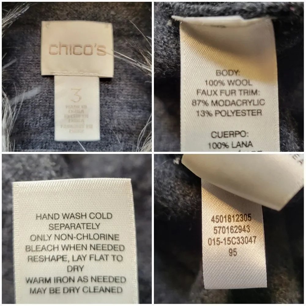 Chicos detailed measurements