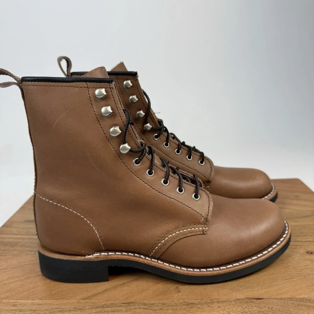 New Womens Red Wing Silversmith Short Boot Mocha‎ Oro-iginal Leather Boots 6.5 B
