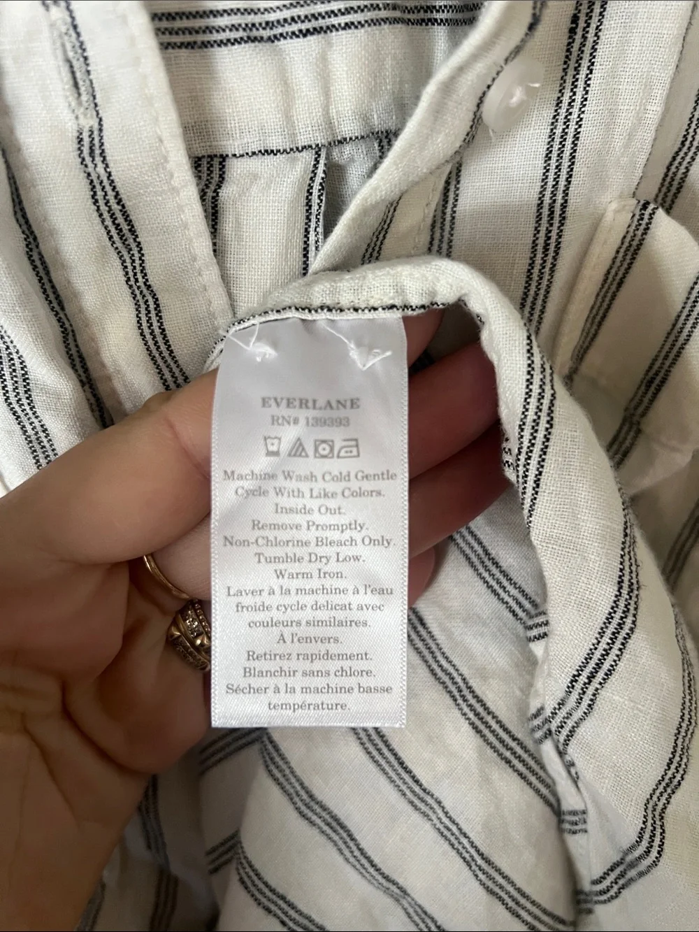 Everlane dark button