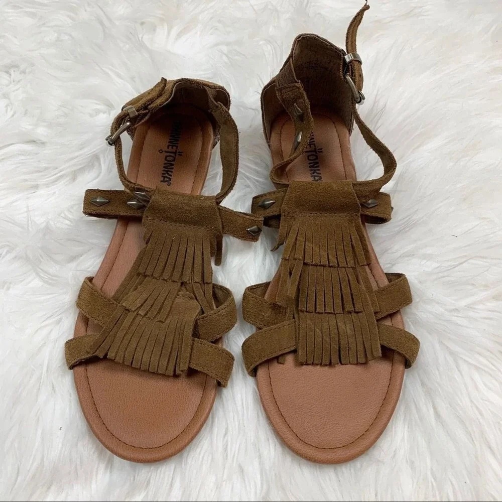 Minnetonka brown suede