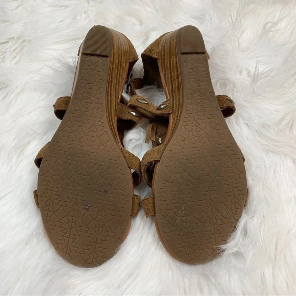 Minnetonka brown suede
