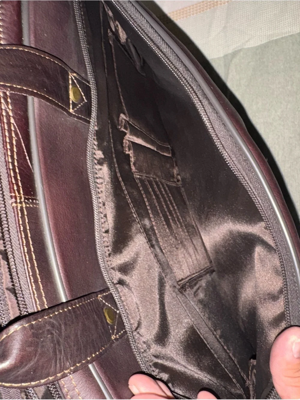 Heritage leather briefcase