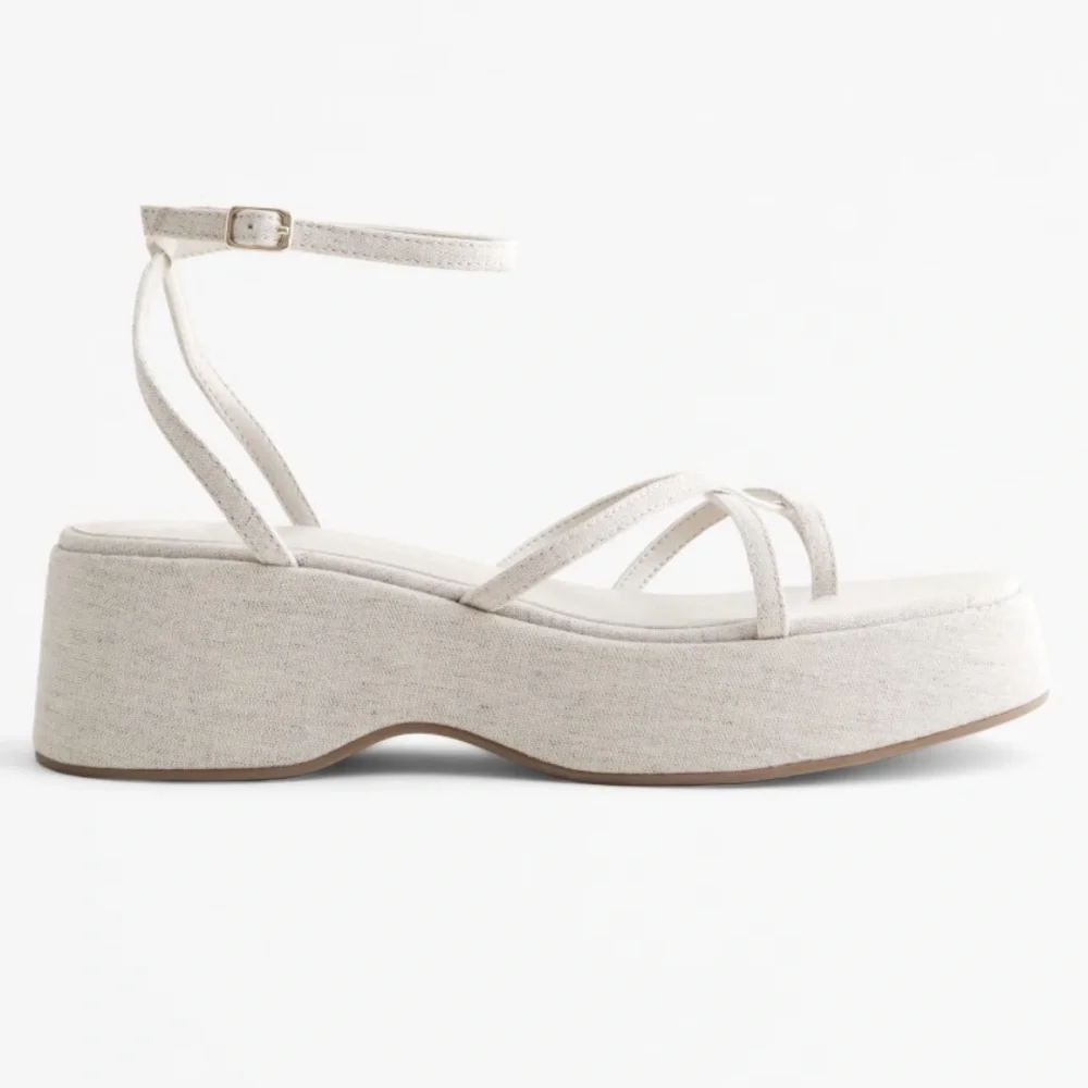 Abercrombie Everyday Playform Heel - BRAND NEW NEVER WORN size 7