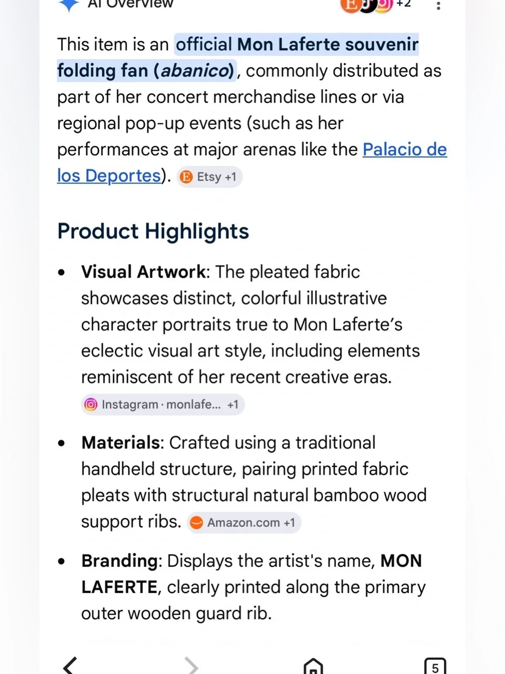 Mon laferte branded folding