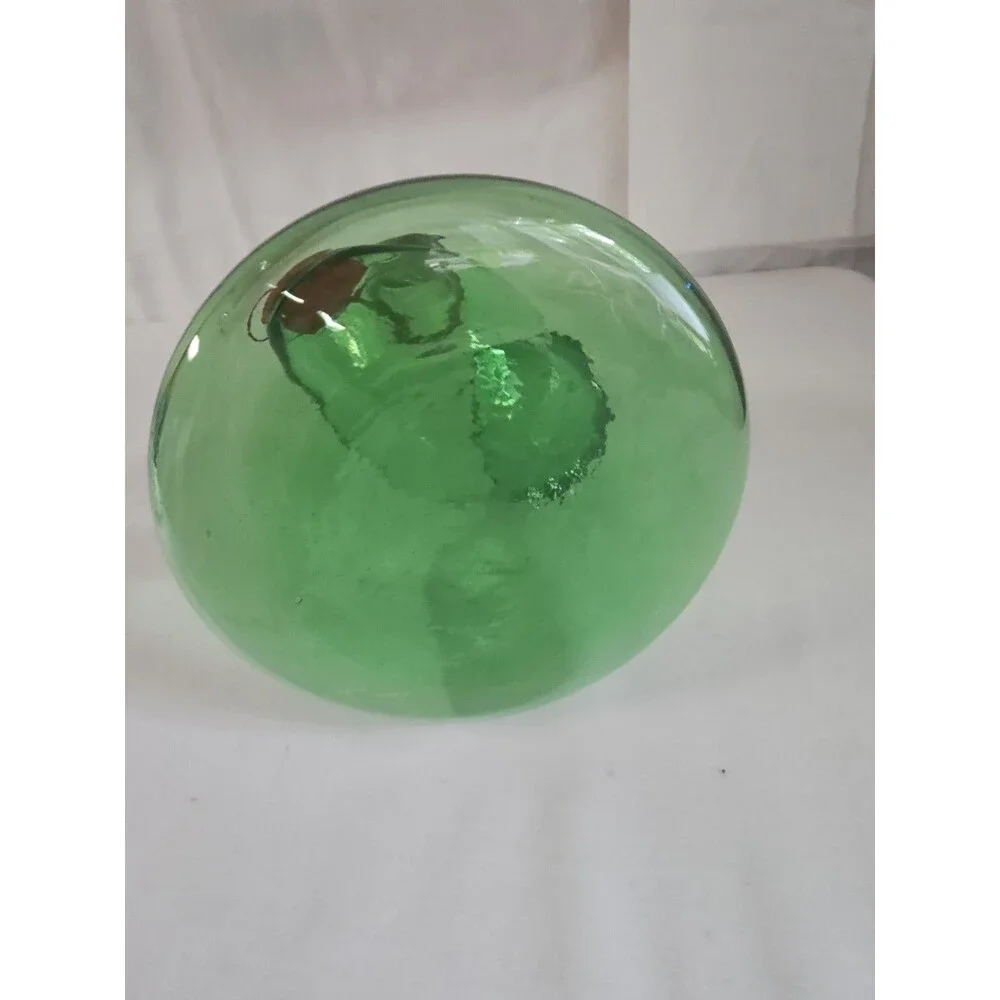 Italian Glass vtg ice green