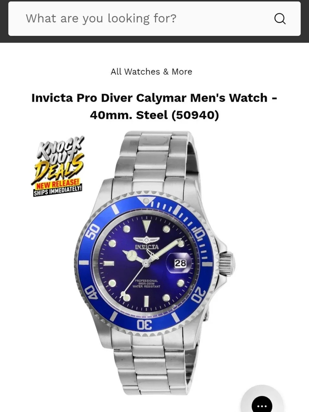 Invicta diver fusion our