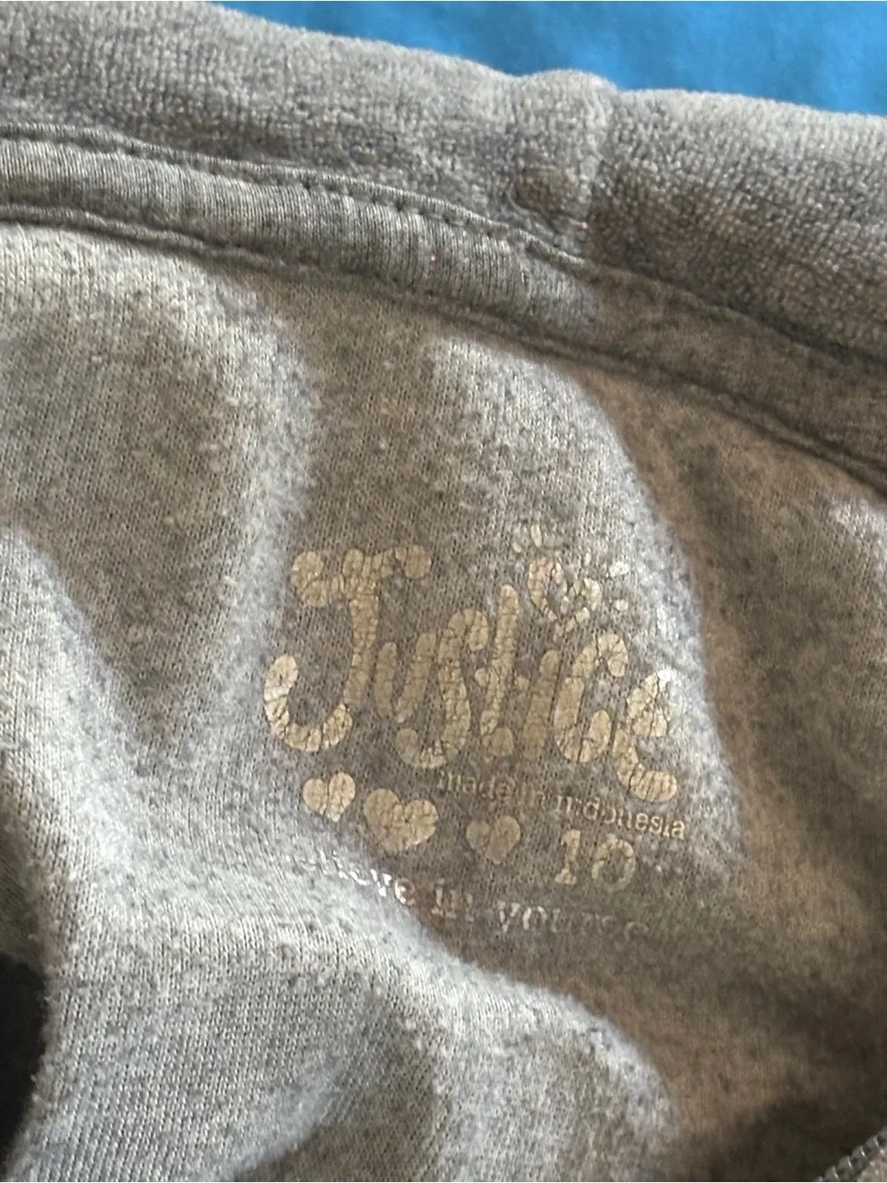 Justice gray accents casual