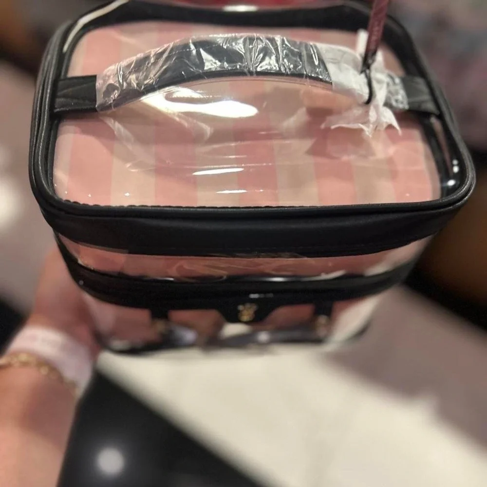 N/A pink clear case