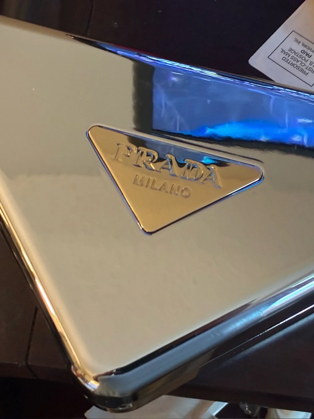 Prada polished gold