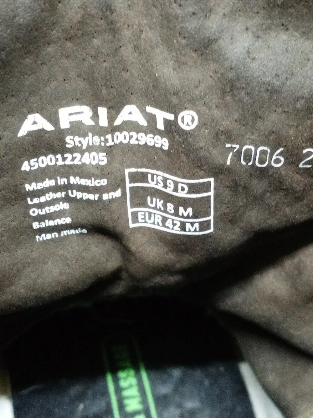 Ariat very good