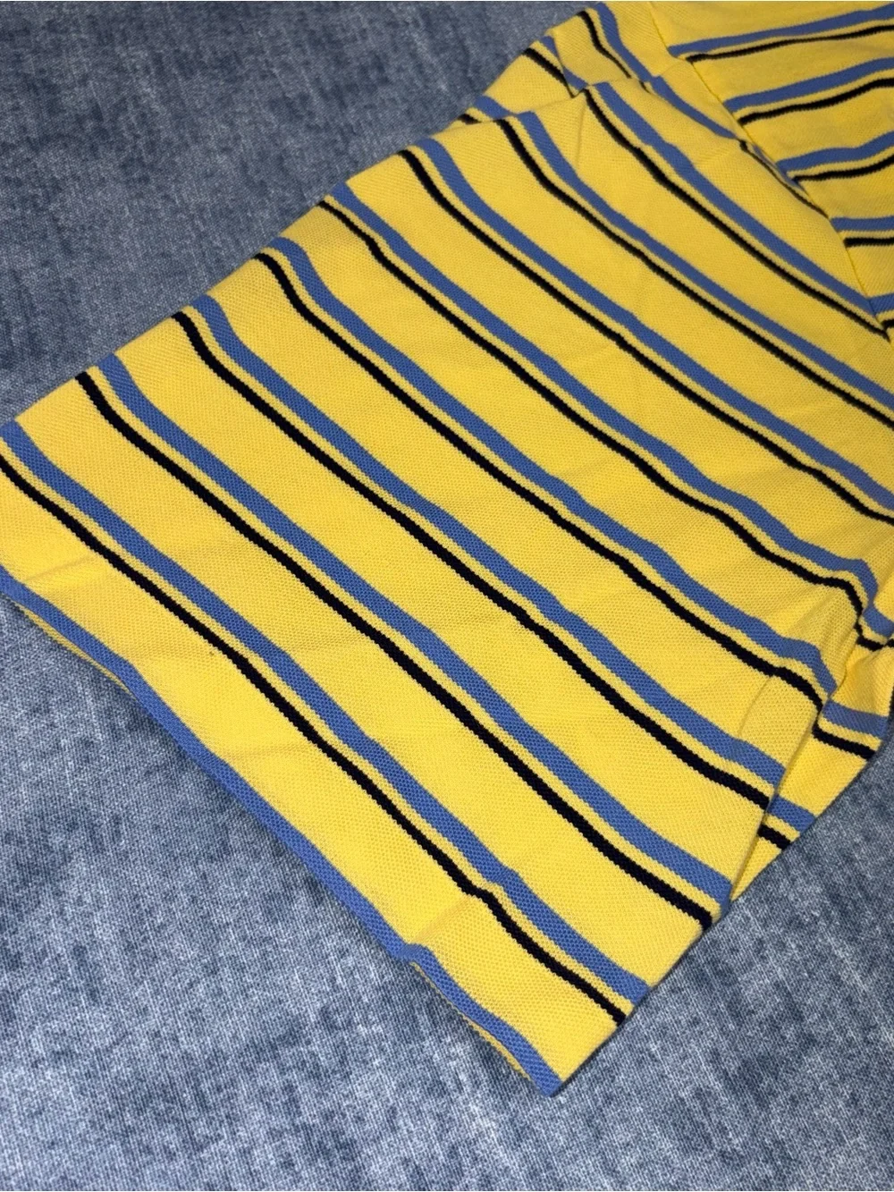 Ralph Lauren yellow features stripes